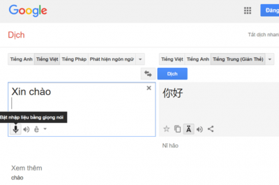 google dịch tiếng việt sang tiếng hàn quốc