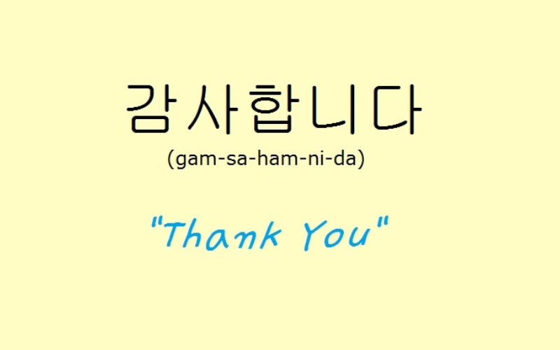 Cảm ơn tiếng Hàn là gì