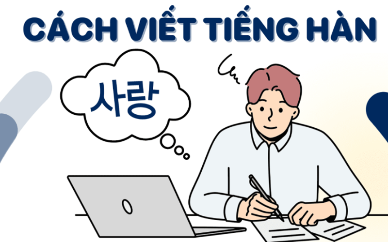 cách viết chữ tiếng Hàn