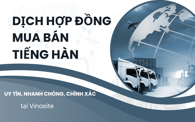 dịch hợp đồng mua bán tiếng Hàn