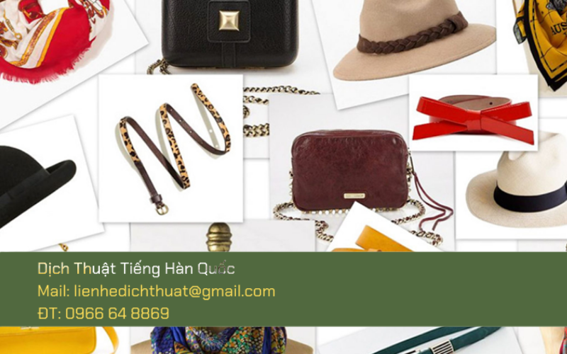  dịch tiếng Hàn ngành thời trang