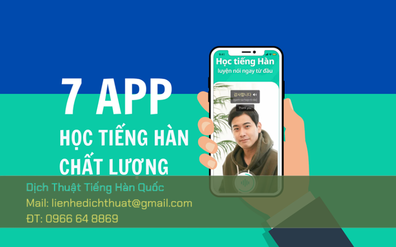App học tiếng Hàn hiệu quả
