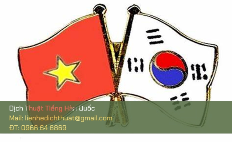 Dịch thuật công chứng tiếng Hàn hợp lệ pháp lý, tiết kiệm thời gian Dịch thuật công chứng tiếng Hàn