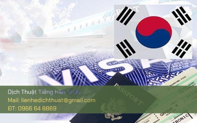 Dịch visa tiếng Hàn ở đâu lấy nhanh
