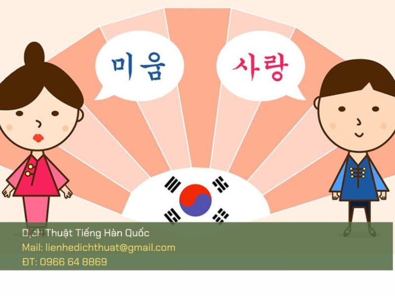 dịch tiếng Hàn chuẩn ngữ pháp