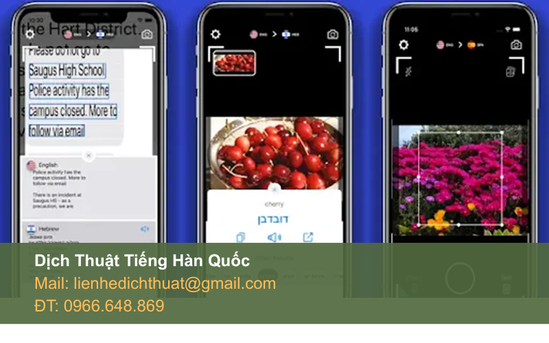 dịch tiếng hàn bằng camera