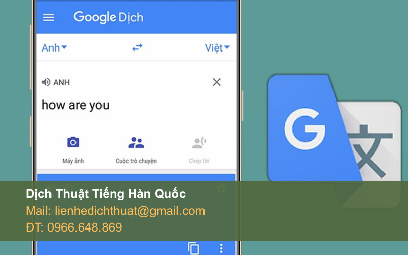 google dịch tiếng hàn bằng giọng nói