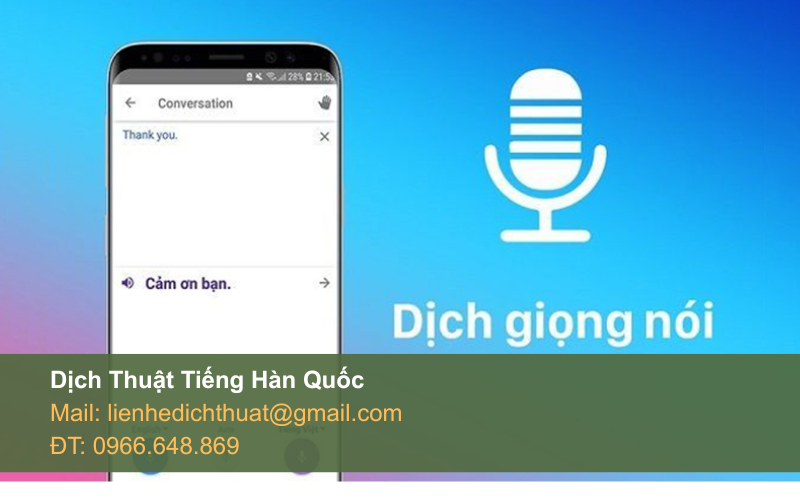 google dịch tiếng hàn bằng giọng nói
