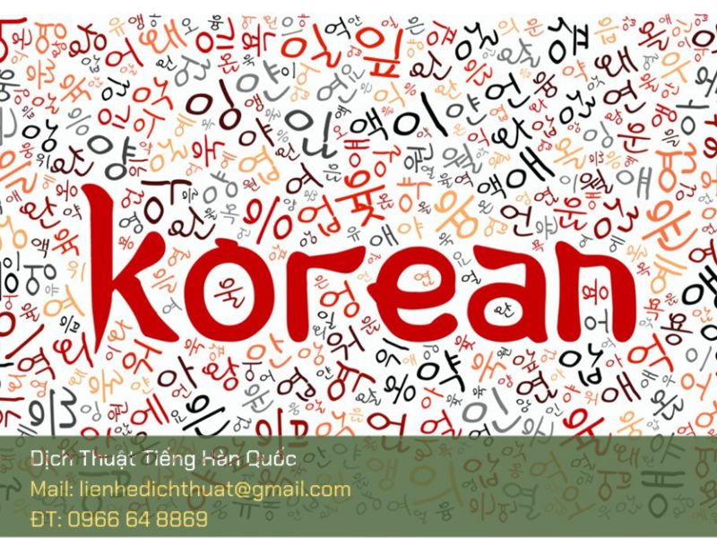 dịch thuật tiếng Hàn du học