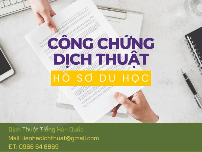 dịch thuật tiếng Hàn du học